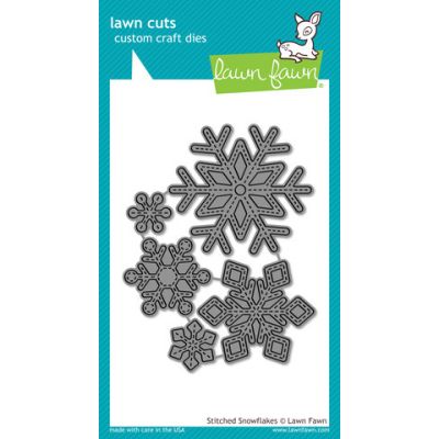 Stitched Snowflake Lawn Cuts Image 1