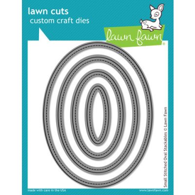 Small Stitched Oval Stackable Lawn Cuts Image 1