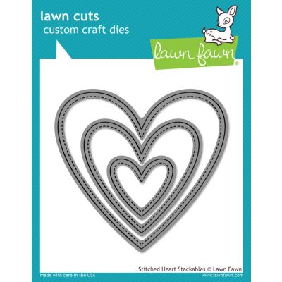 Stitched Heart Stackables Lawn Cuts Image 1
