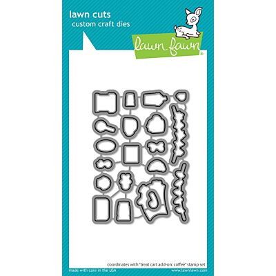 Lawn Fawn Treat Cart Add-on Coffee Stencil