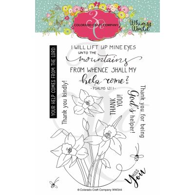 Whimsy World - Lift My Eyes Daffodils Stamp