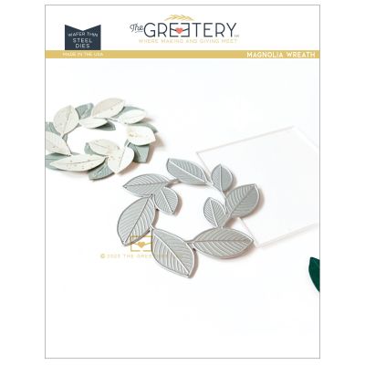 Magnolia Wreath Die by The Greetery, All That Glitters Collection, UK Exclusive Stockist, Seven Hills Crafts 5 star rated for customer service, speed of delivery and value