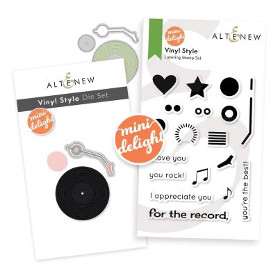 ALT Mini Delight:  Vinyl Style Stamp and Die Set