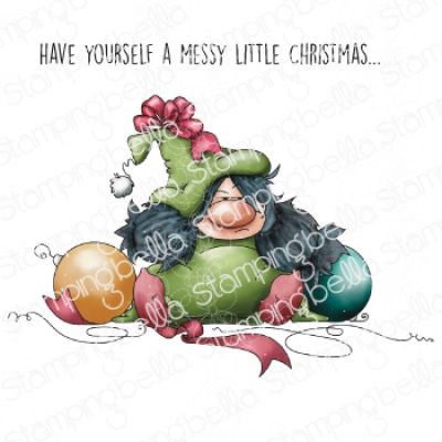 Messy Christmas Gnome Stamp