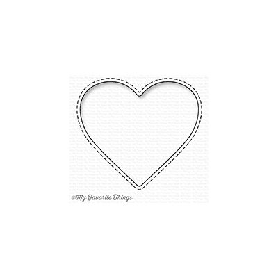 Stitched Heart Peek-a-boo Window