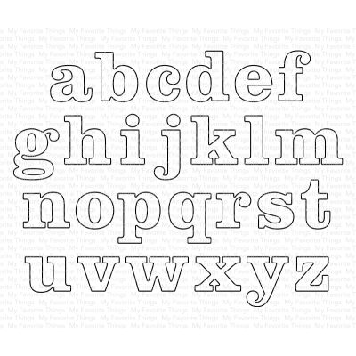 MFT Modern Serif Alphabet Die