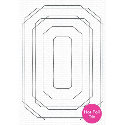 My Favorite Things UK Stockist - Hot Foil Octagon Frames Die for paper crafting and die cutting
