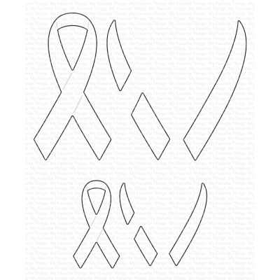 awareness ribbon die by mft stamp for cardmaking and paper crafting available from Seven Hills Crafts, UK Stockist, 5 star rated for customer service, speed of delivery and value