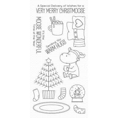 Merry Christmoose Stamp