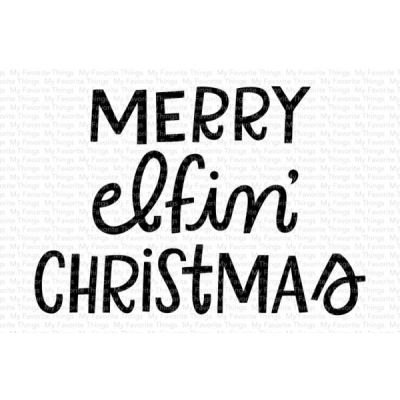 Merry Elfin Christmas Stamp