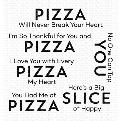 Pizza My Heart Stamp at Seven Hills Crafts UK stockist 5 star rated for customer service, speed of delivery and value
