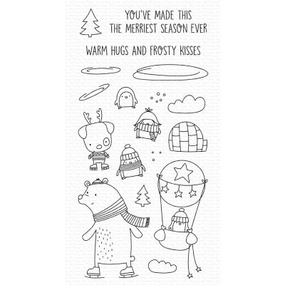 Warm Hugs and Frosty Kisses Stamp