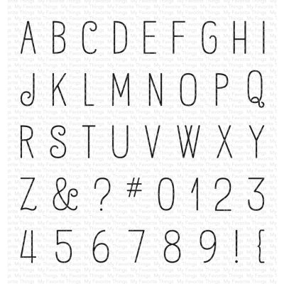 Birdie Brown Alphabet and Numbers Stamp