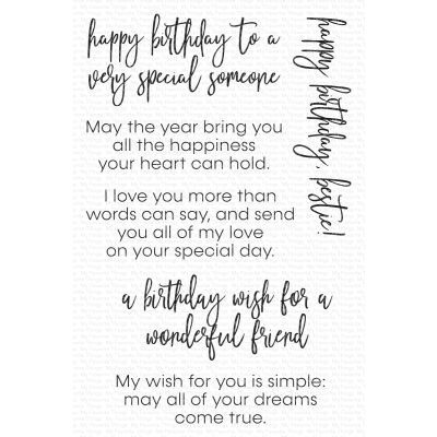 MFT Inside & Out Birthday Greetings Stamp