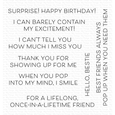 my favorite things - uk stockist - pop up phrases sentiment stamp for cardmaking