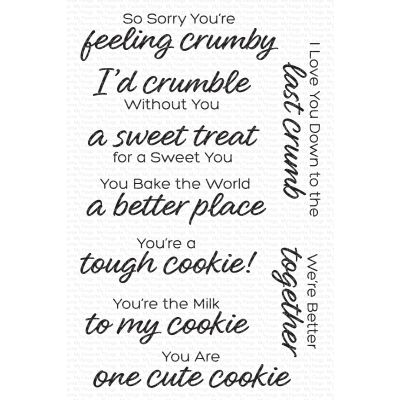 Cookie Crumbs Stamp by MFT Stamps UK Stockist, Seven Hills Crafts 5 star rated for customer service, speed of delivery and value