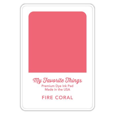 MFT Premium Dye Ink Pad - Fire Coral