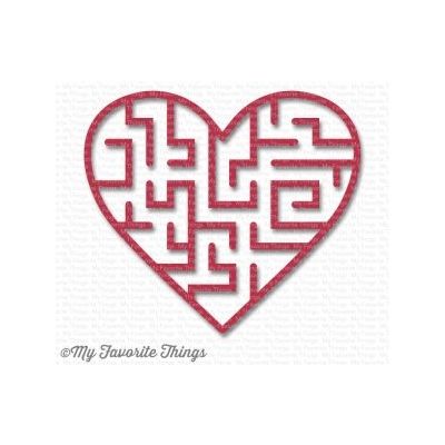 Heart Maze Shapes - WILD CHERRY