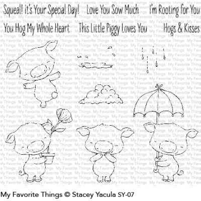Stacey Yakula - Piggy Pebbles Stamp