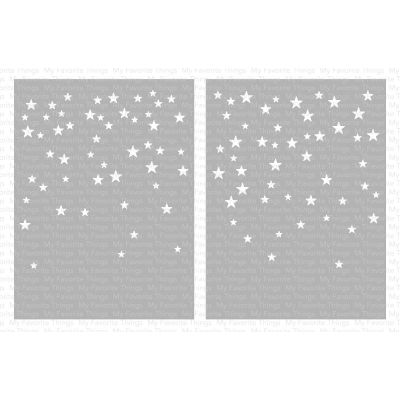 Card Sized Star Confetti Stencils (2 pack)
