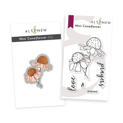 altenew mini coneflower stamp and die bundle, uk stockist 
World Wide Shipping   5 star Trustpilot rating for customer service and value