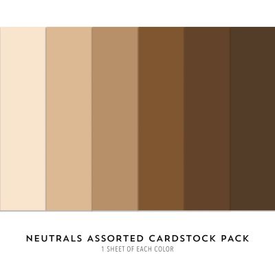 Concord and 9th Neutrals Assorted Cardstock (6 sheets)