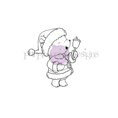 Nick (Santa Bear) unmounted rubber stamp by Stacey Yacula for Purple Onion Designs.  Exclusive in the UK to Seven Hills Crafts