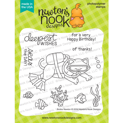 Scuba Newton Stamp