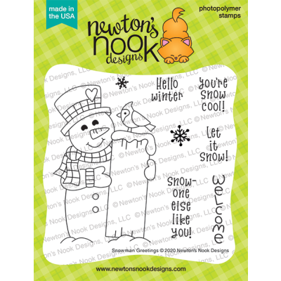 Snowman Greetings Stamp