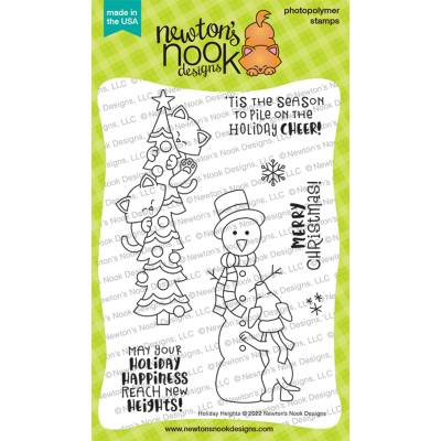 Holiday Heights Die by Newton's Nook for cardmaking and paper crafts.  UK Stockist, Seven Hills Crafts