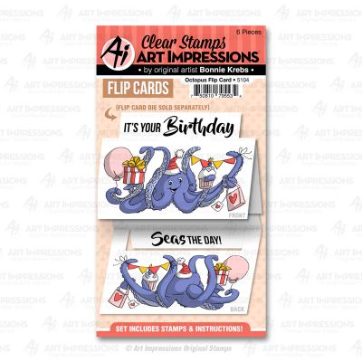 Octopus Flip Card Stamp