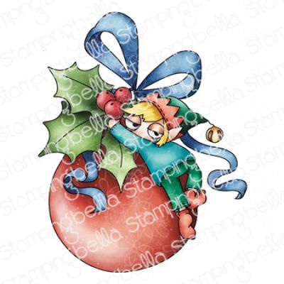 Oddball Christmas Ornament Elf Stamp by Stamping Bella at Seven Hills Crafts, UK Stockist, 5 star rated for customer service, speed of delivery and value