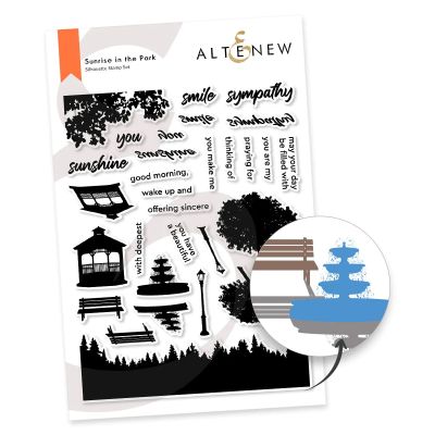 Altenew sunrise in the park die set for cardmaking and paper crafts.  UK Stockist, Seven Hills Crafts