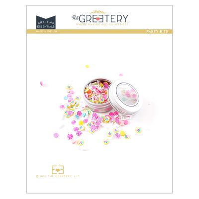 UK Excluive Supplier of The Greetery - Party Bits Polymer Clay Mix for cardmaking.