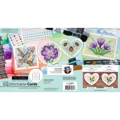 Embroidery Pattern sweet tooth by Waffle Flower for cardmaking and paper crafts.  UK Stockist, Seven Hills Crafts