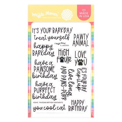 Pawsome Birthday Sentiments Stamp