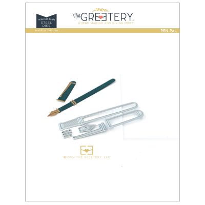 Pen Pal Die by The Greetery, Love Letters P.S. Collection, UK Exclusive Stockist, Seven Hills Crafts 5 star rated for customer service, speed of delivery and value