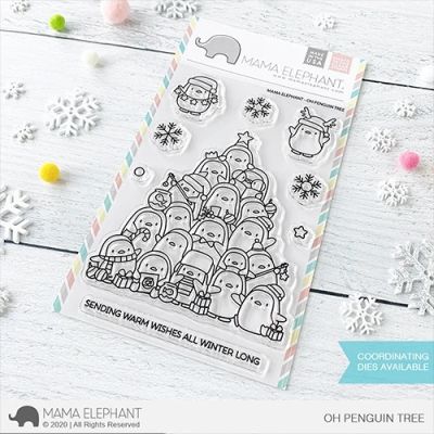 Oh Penguin Tree Stamp