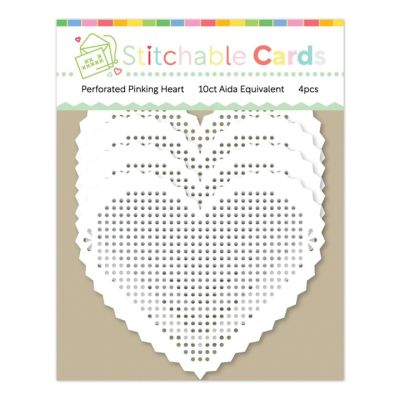 Perforated Pinking Heart Shapes