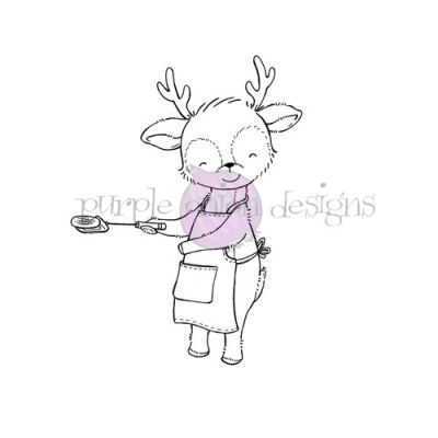 purple onion designs Stacey Yacula Amongst the Pines Collection  scenery building stamp Honey deer cooking unmounted red rubber stampExclusive to Seven Hills Crafts in the UK