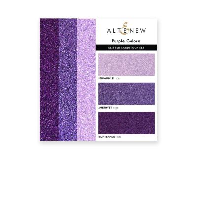 Glitter Cardstock Set - Purple Galore