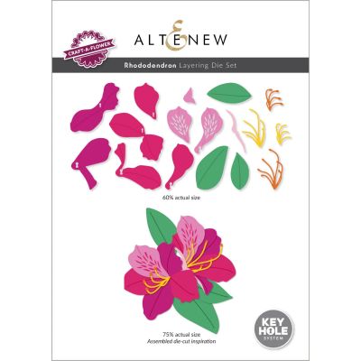 Charming Heliconia embossing folder and stencil by Altenew for cardmaking and paper crafts.  UK Stockist, Seven Hills Crafts