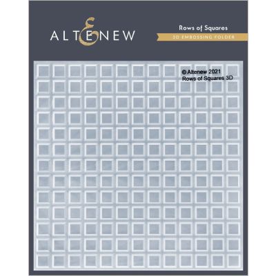 Rows of Squares 3D Embossing Folder