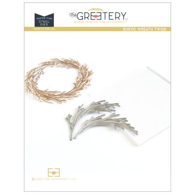 Exclusive UK Supplier of The Greetery - Rustic Wreath Twigs Die for papercrafting