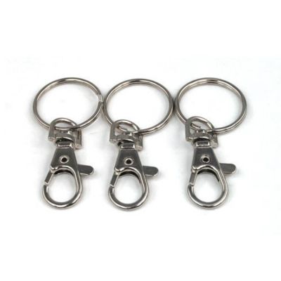 Silver Coloured Lobster Keyrings (pack of 3)