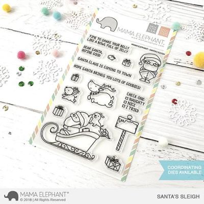 Santa's Sleigh Stamp
