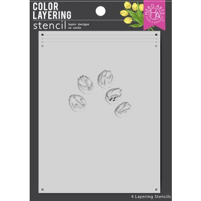HA Colour Layering Tulip Bouquet Stencil (pack of 4)