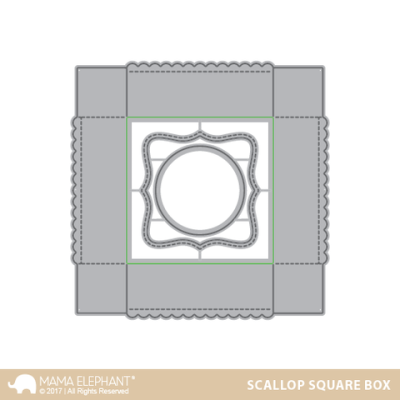 Scallop Square Box