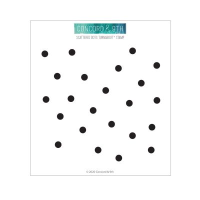 Scattered Dots Turnabout Stamp