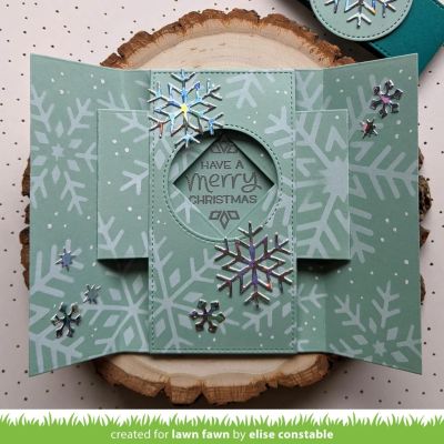 scalloped circle gift tag